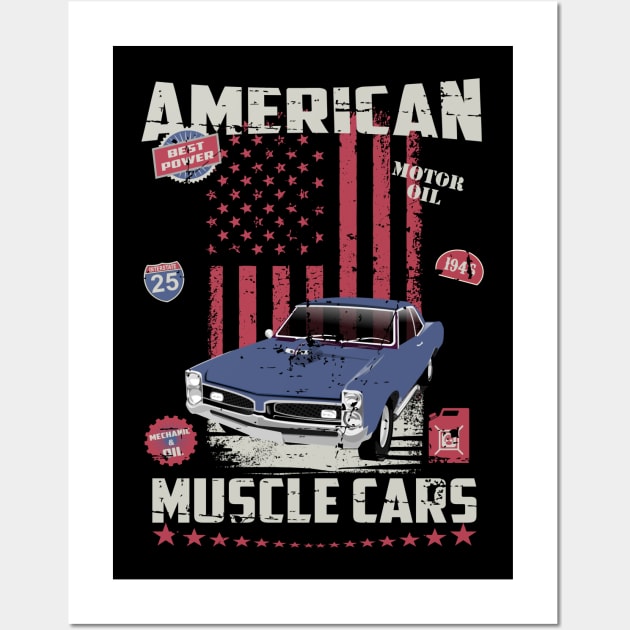 American Muscle Car Wall Art by BC- One- Shop